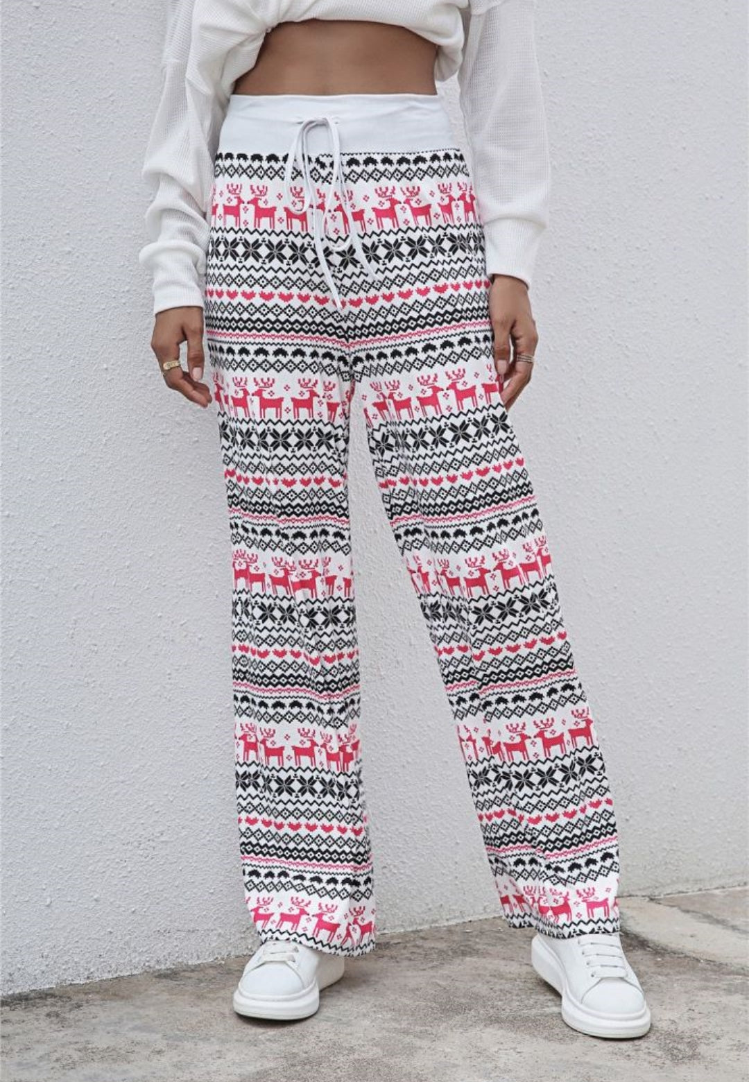 Pantalones de pijama con estampado navideño