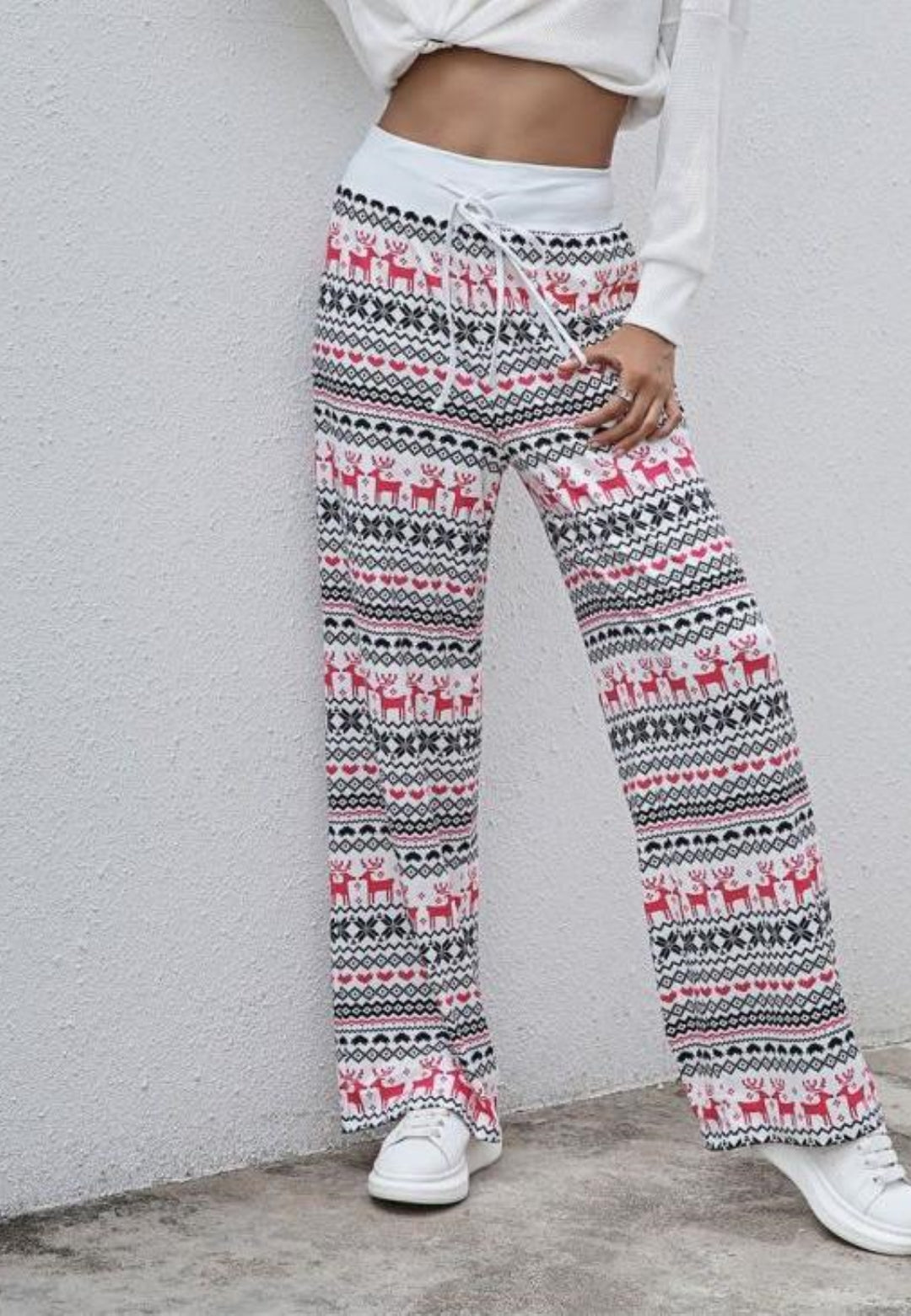 Pantalones de pijama con estampado navideño