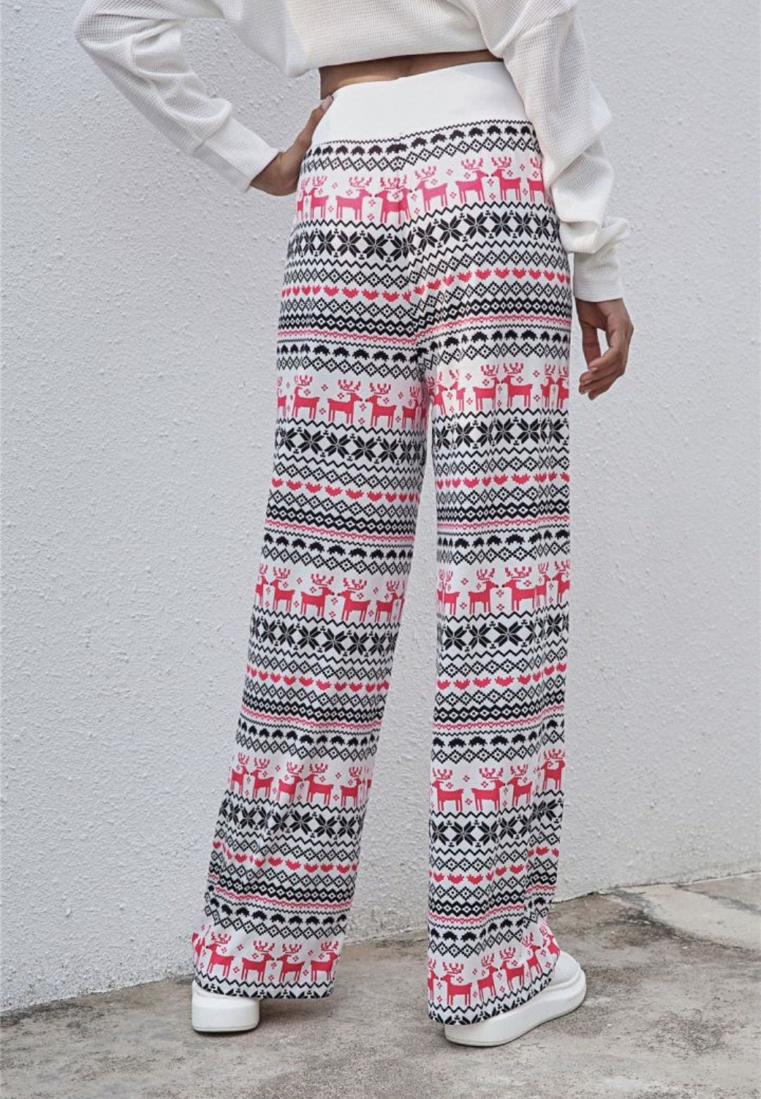 Pantalones de pijama con estampado navideño