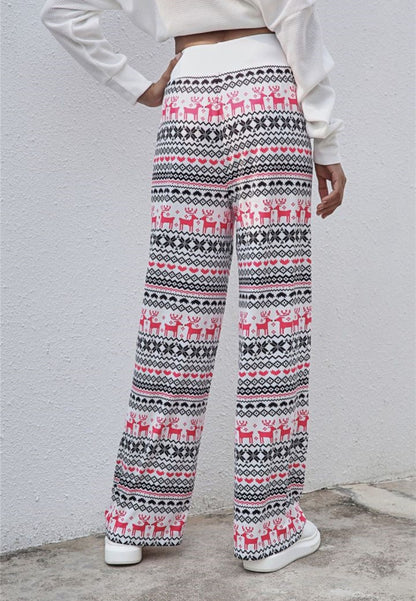 Pantalones de pijama con estampado navideño