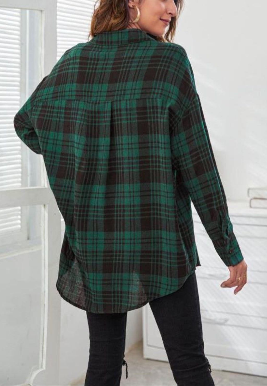 Classic Plaid Pattern Button Shirt