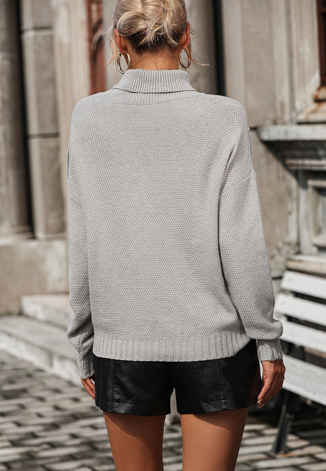 Fringe Detail Textured Sweater