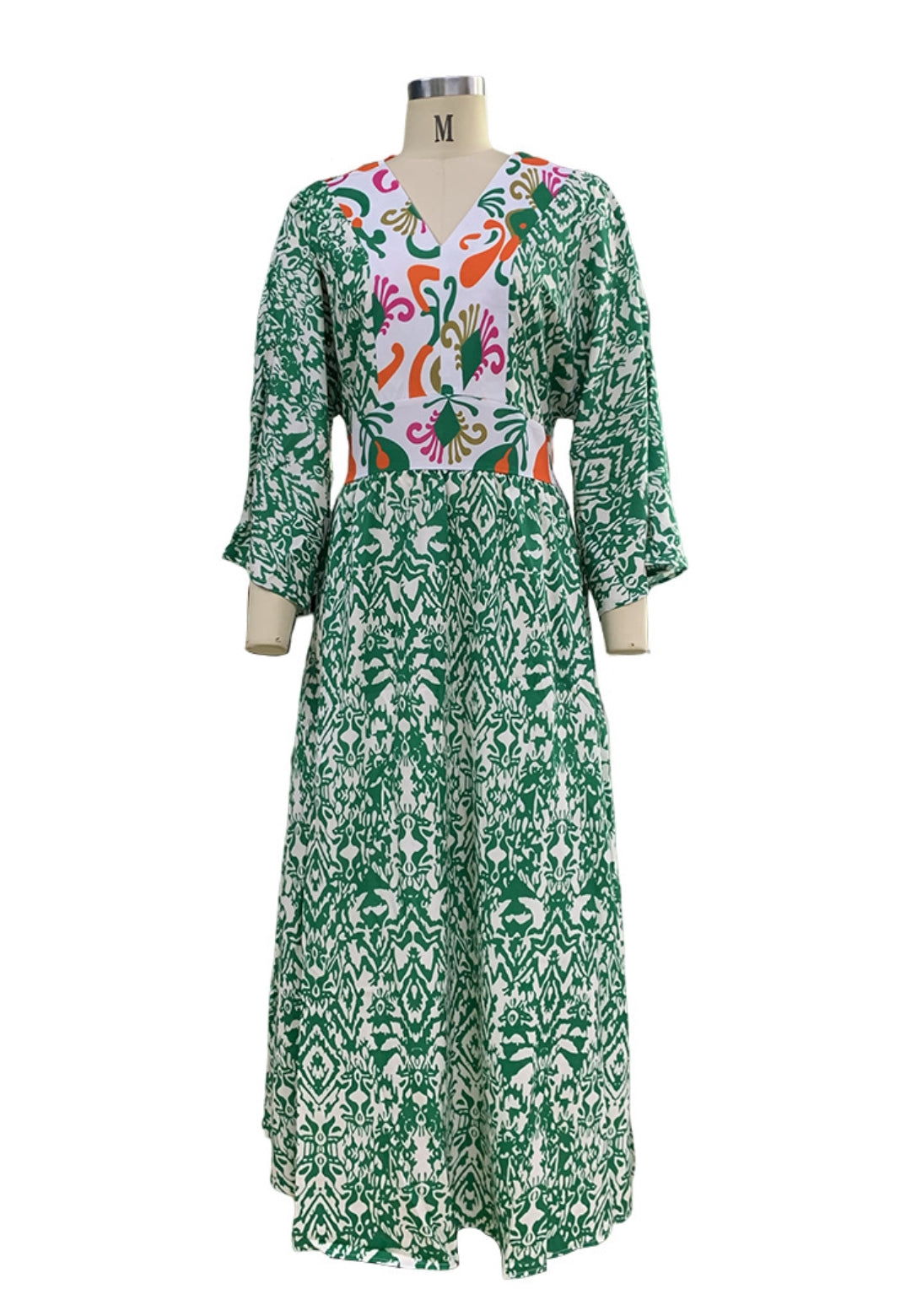 Abstract Print Maxi Dress for Women