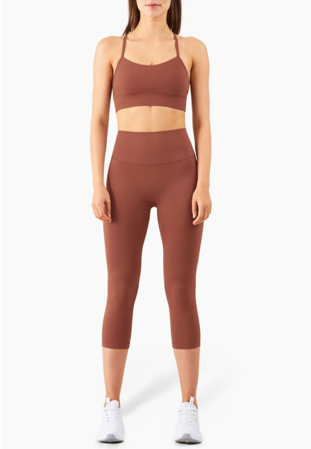 Solid Color Basic Activewear Set