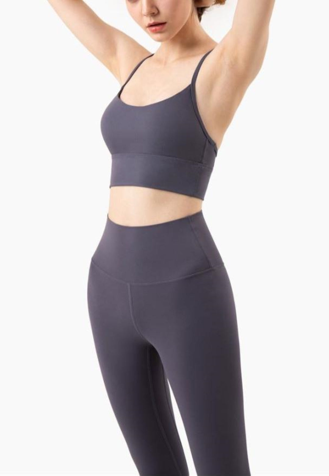 Solid Color Basic Activewear Set