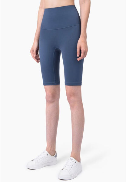 Pantalones cortos básicos de ciclista con cintura alta