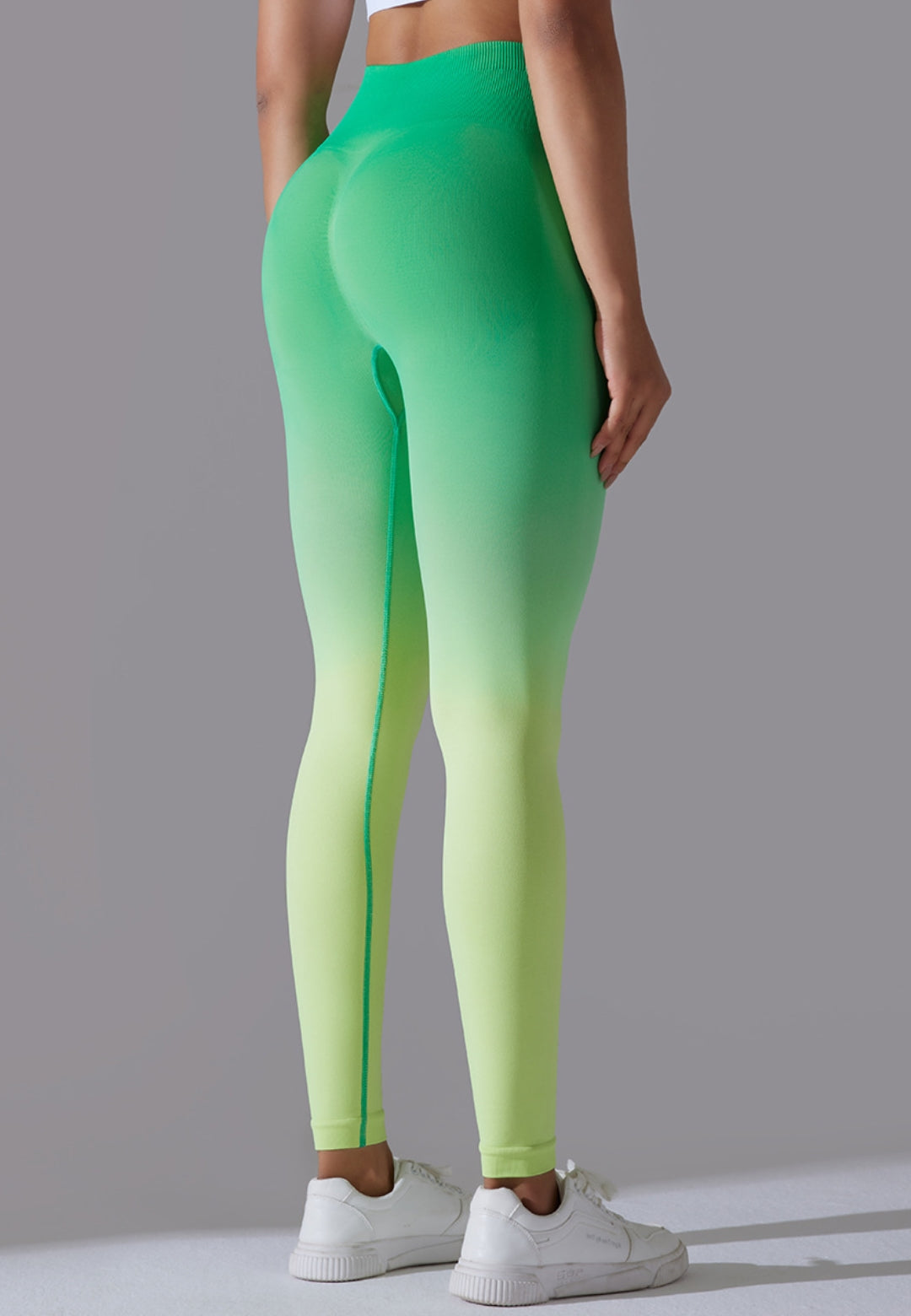 Leggings con cintura alta y efecto ombré
