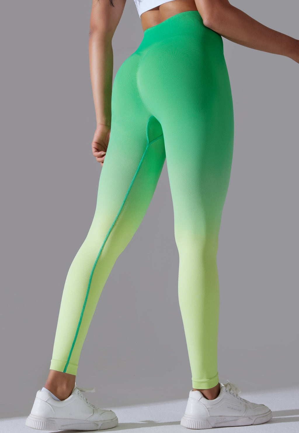 Leggings con cintura alta y efecto ombré