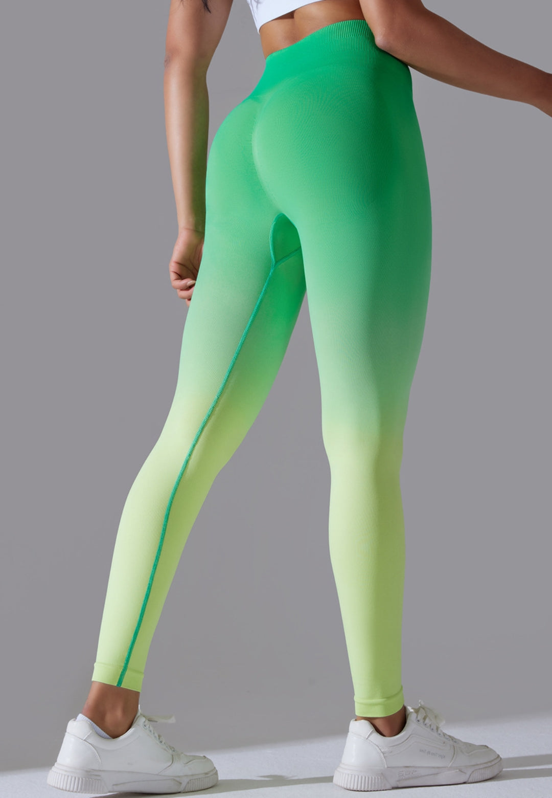 Leggings con cintura alta y efecto ombré