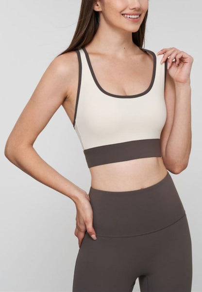 Cutout Racer Back Sports Bra