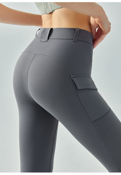 High Waist Belt Loop Leggings