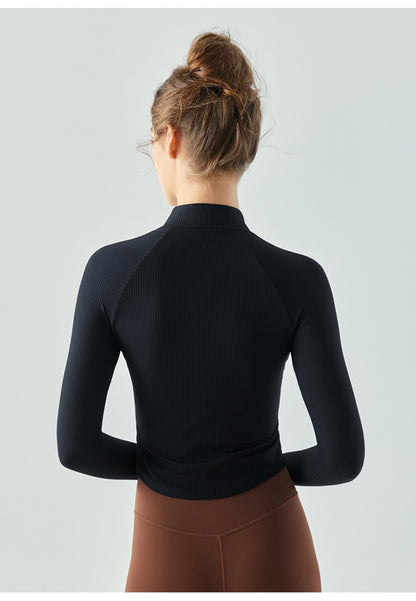 Quarter Zip Knit Sports Top