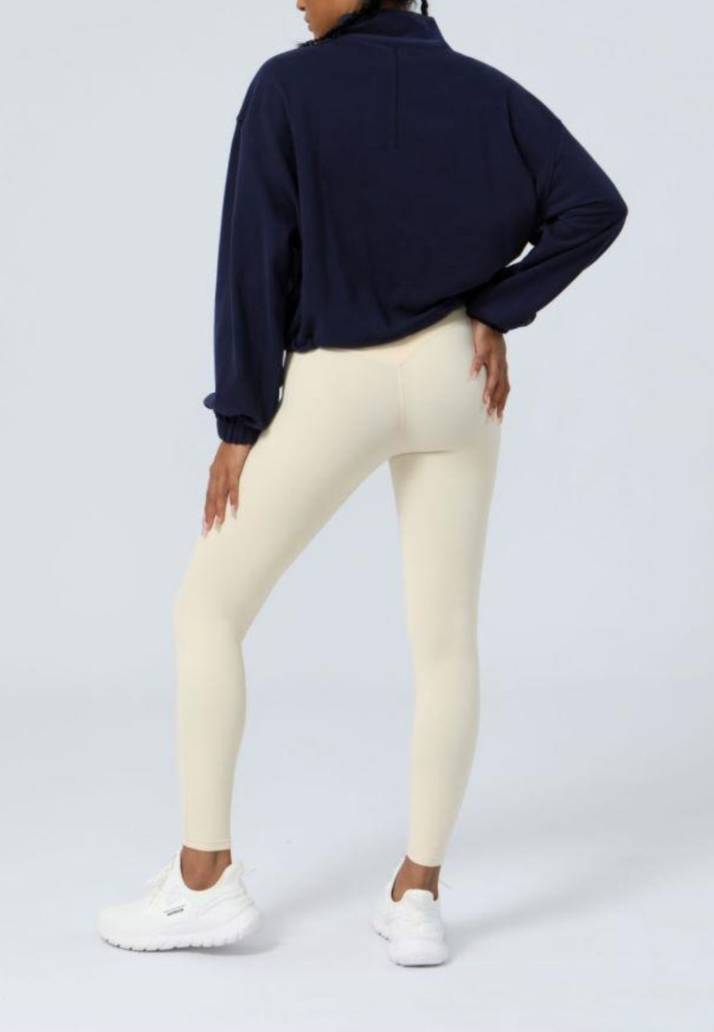 Chaqueta deportiva informal de manga larga holgada con cremallera