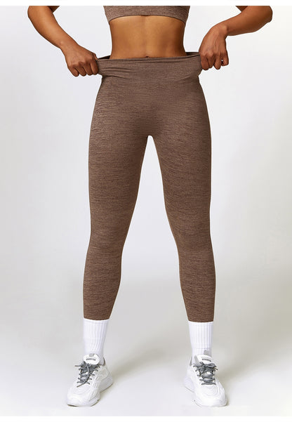 Back Patch Pocket Textured Leggings