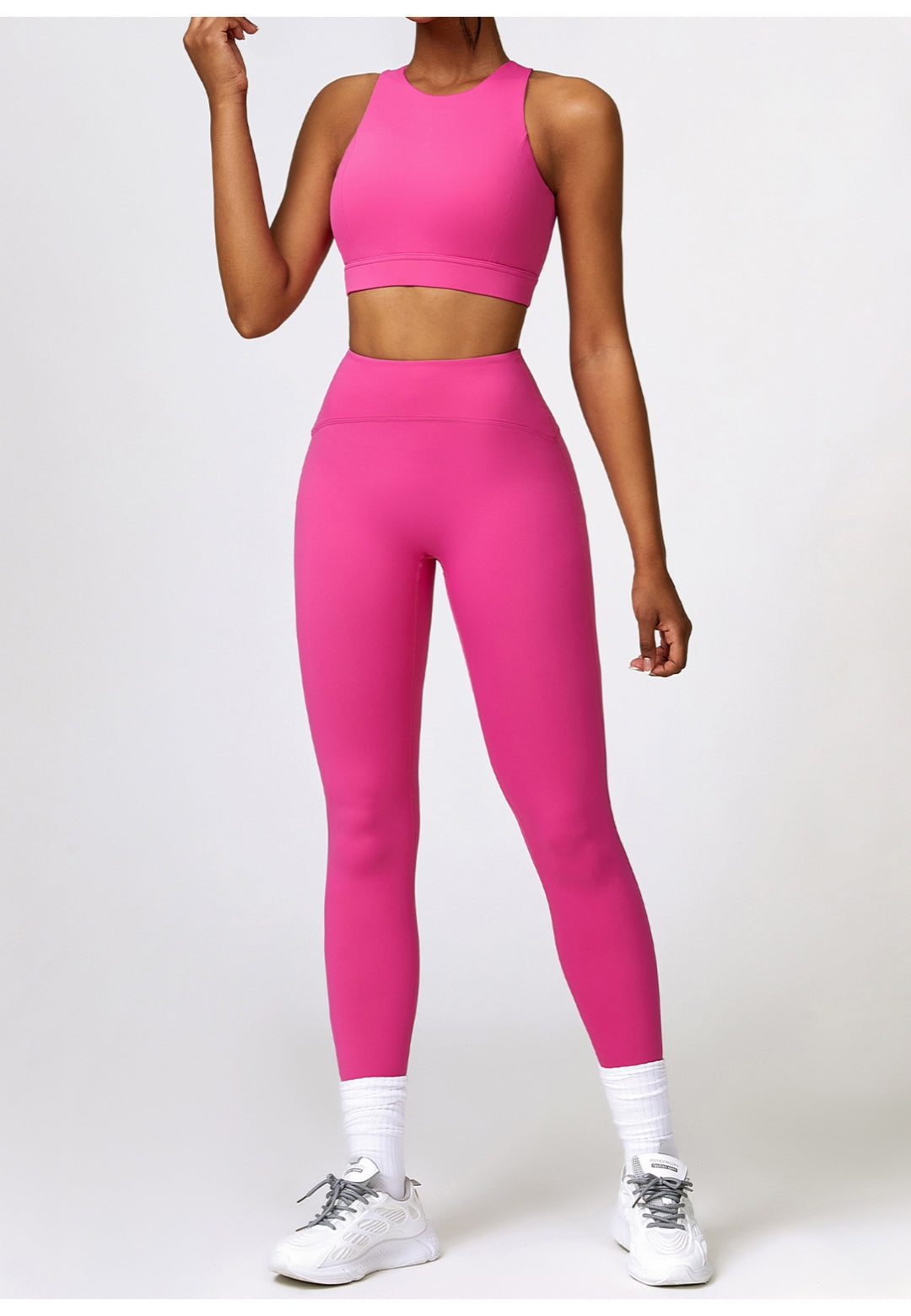 Back Cutout Racerback Sports Bra