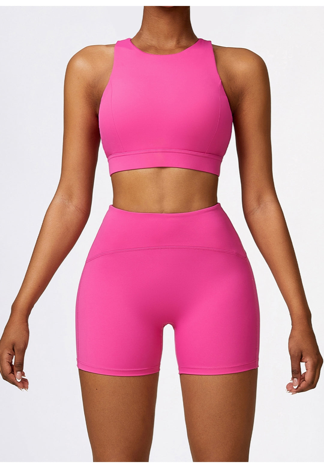 Back Cutout Racerback Sports Bra