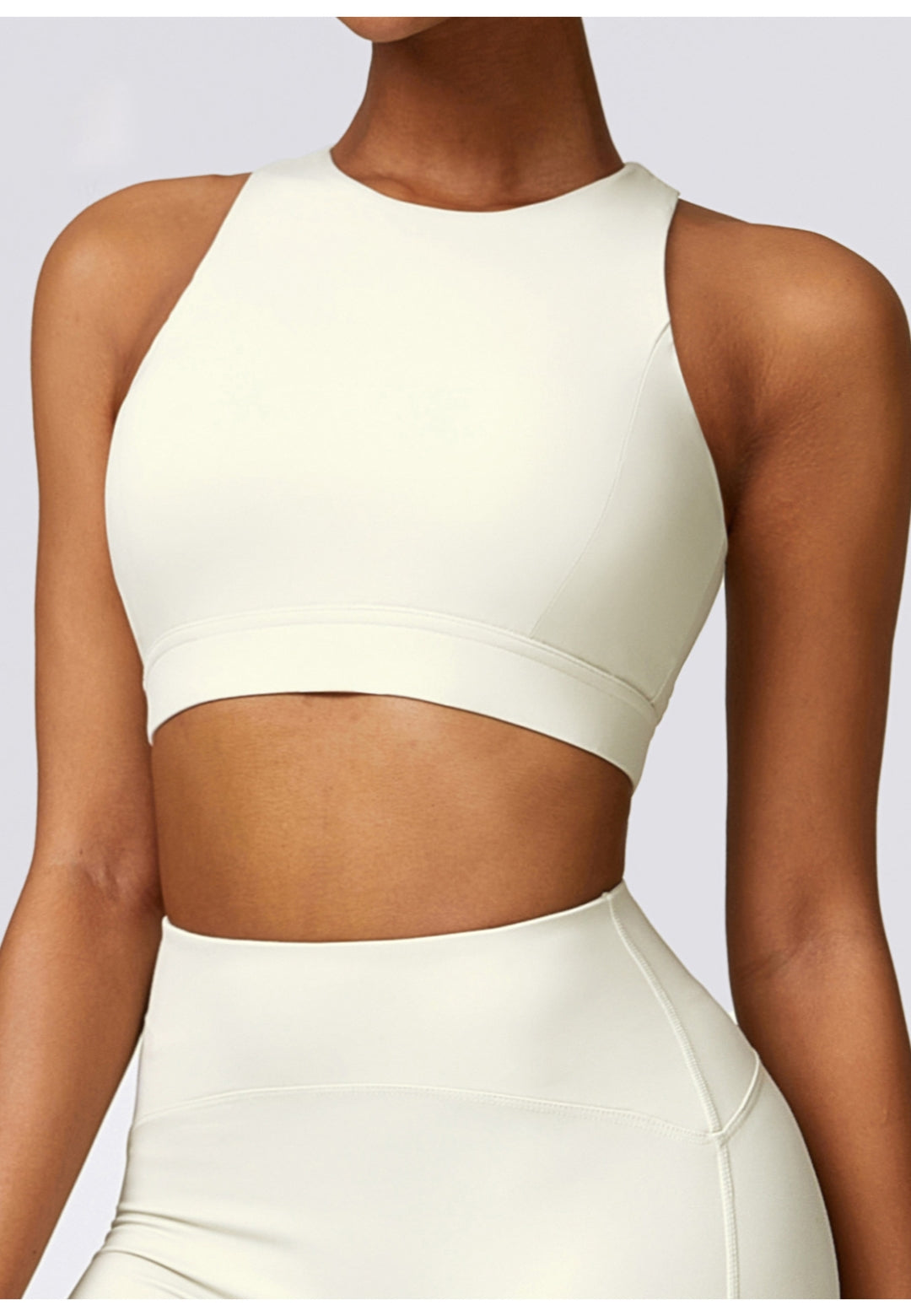 Back Cutout Racerback Sports Bra