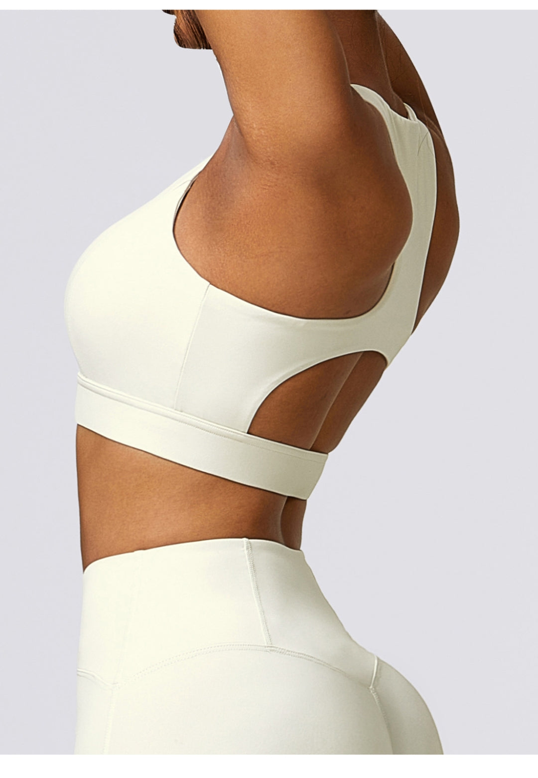 Back Cutout Racerback Sports Bra