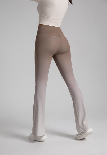 Ombre Print Flared Leggings