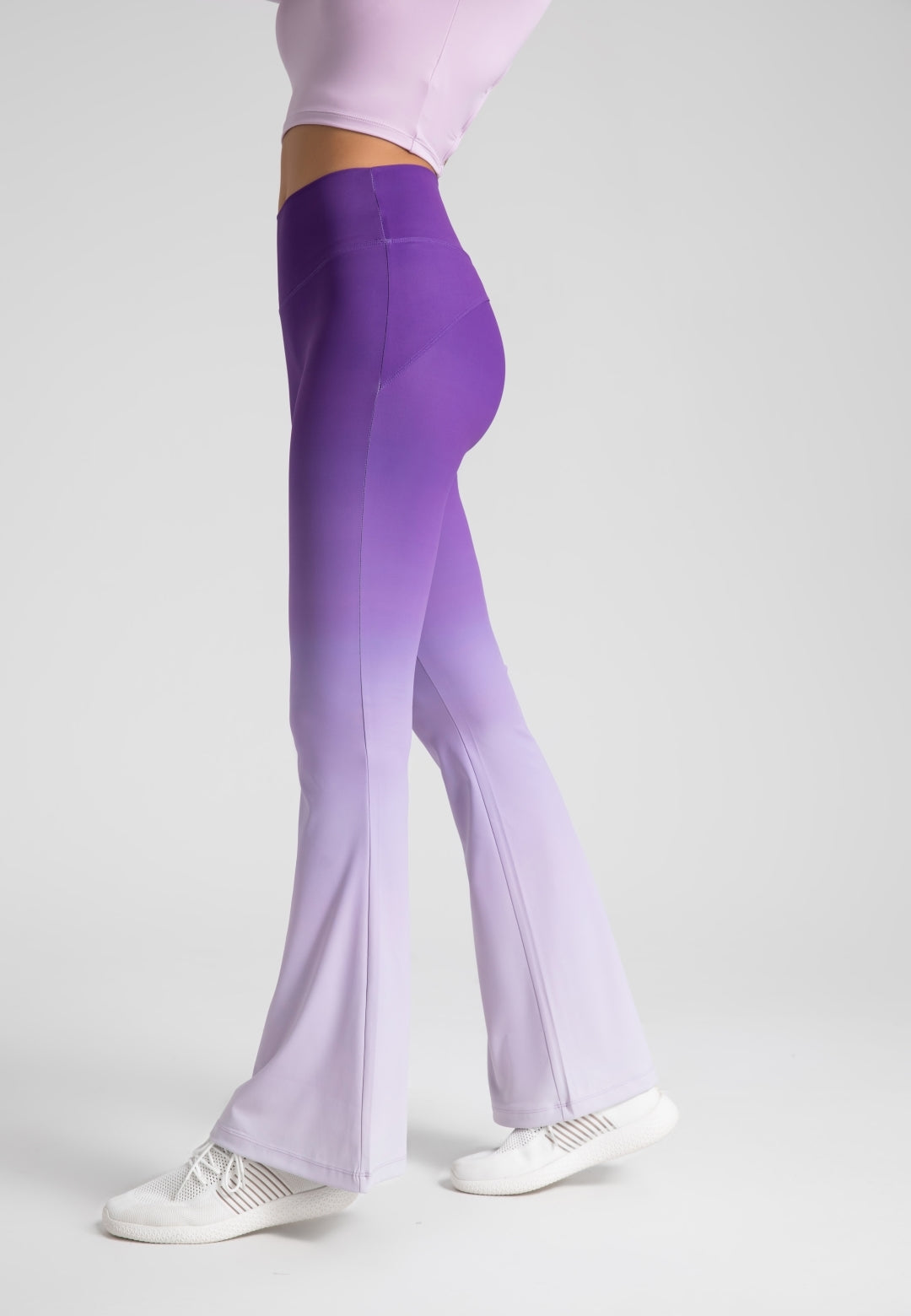 Leggings acampanados con estampado ombré