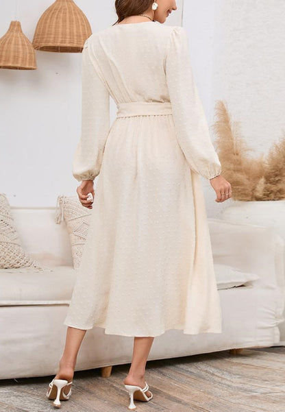 Swiss Dot Belted Dress