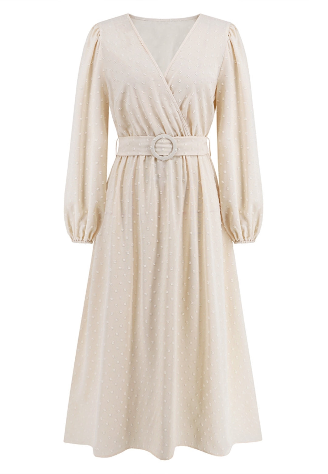 Swiss Dot Belted Dress