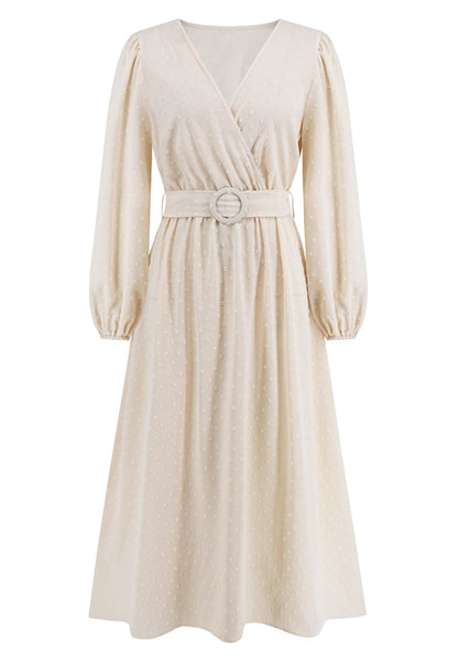 Swiss Dot Belted Dress