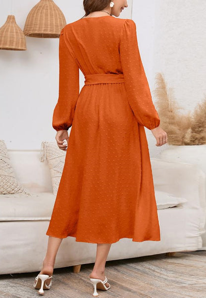 Swiss Dot Belted Dress
