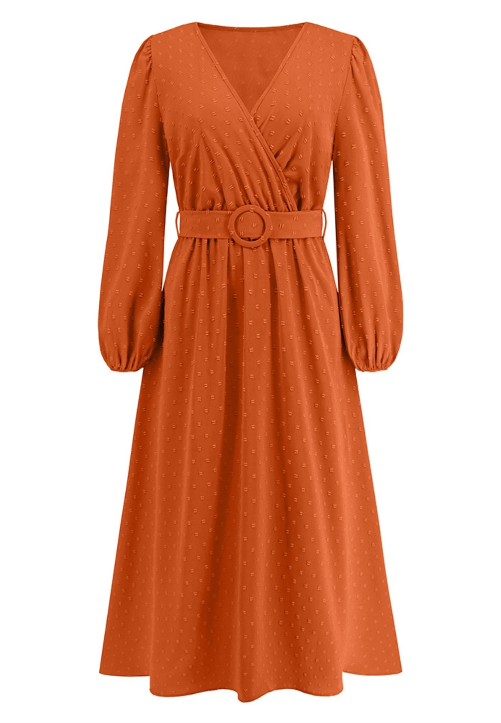 Swiss Dot Belted Dress