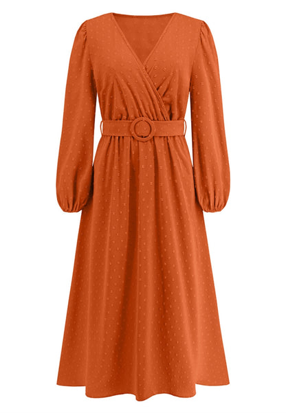 Swiss Dot Belted Dress