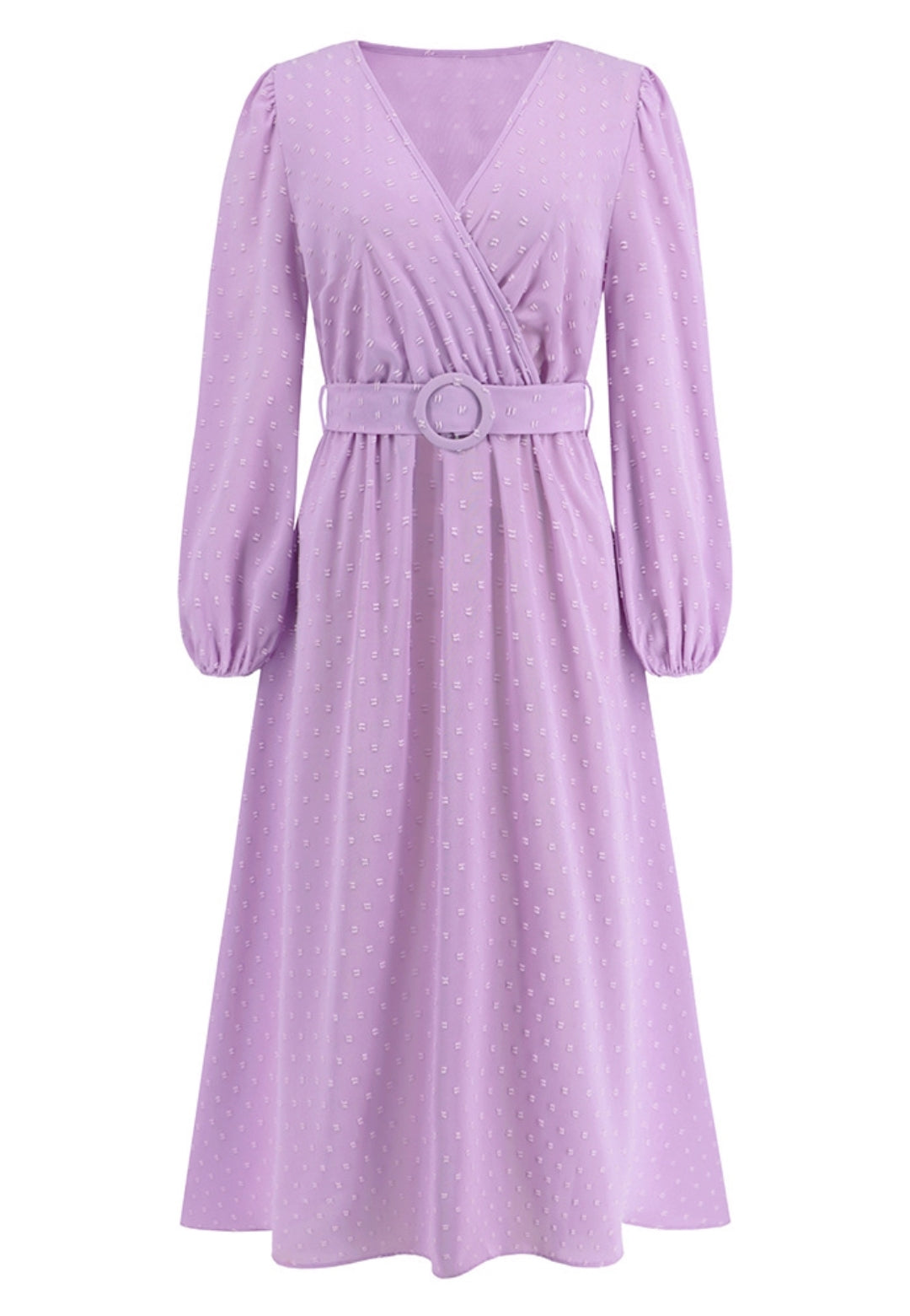 Swiss Dot Belted Dress
