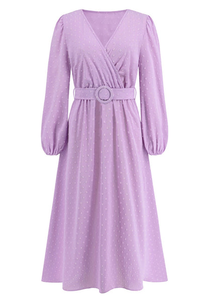 Swiss Dot Belted Dress