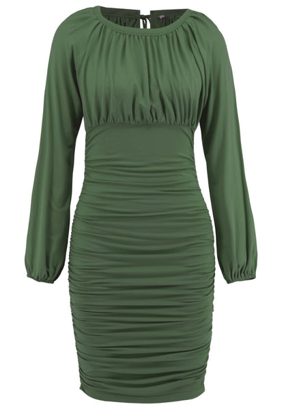 Vestido ajustado con detalle fruncido