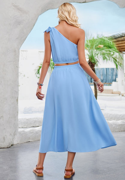 One Shoulder Bow Detail Coordinates