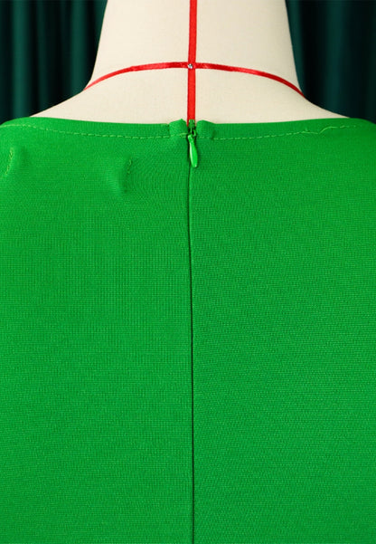 Vestido con mangas al codo y detalle fruncido