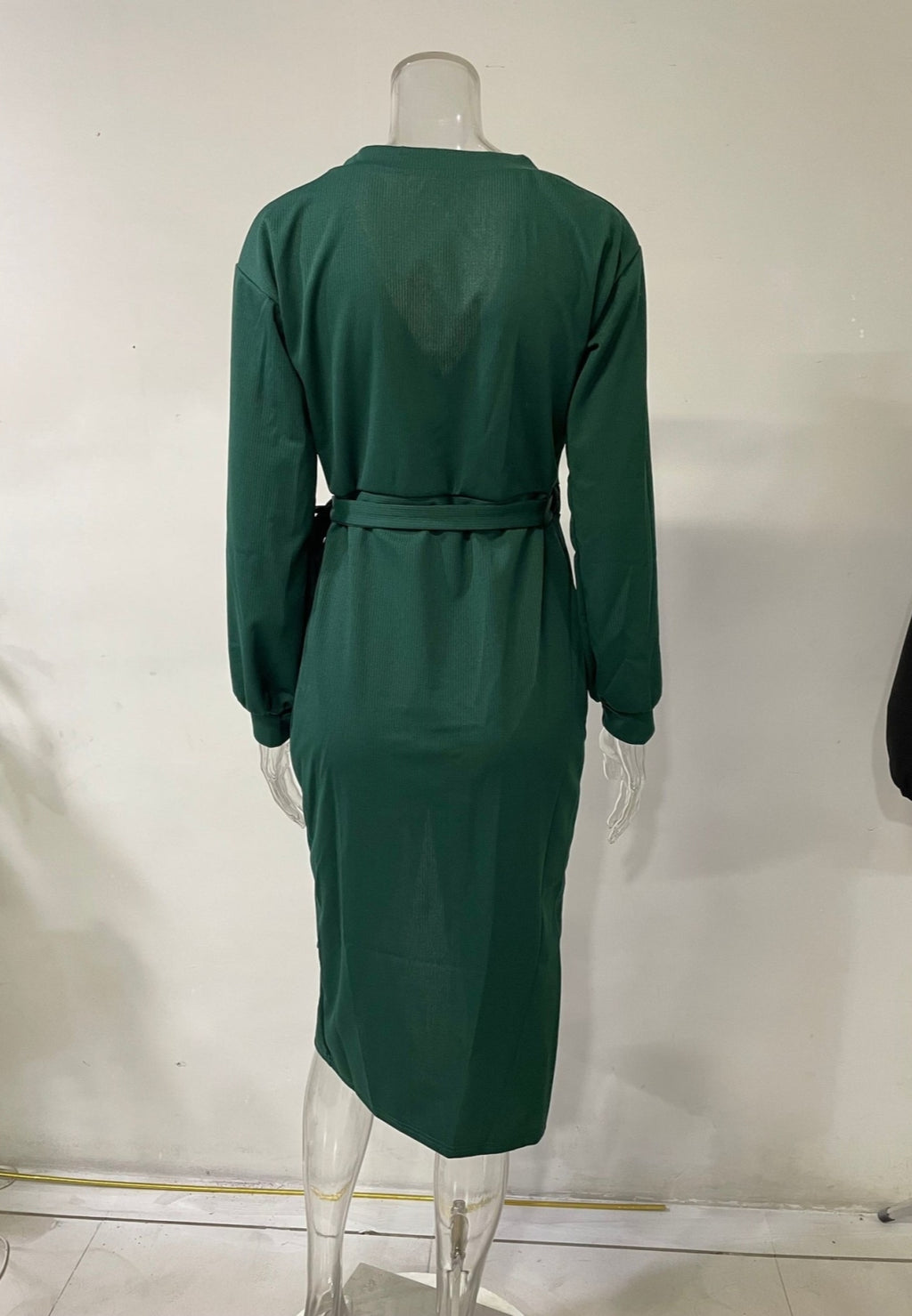 Vestido cruzado con cuello cruzado