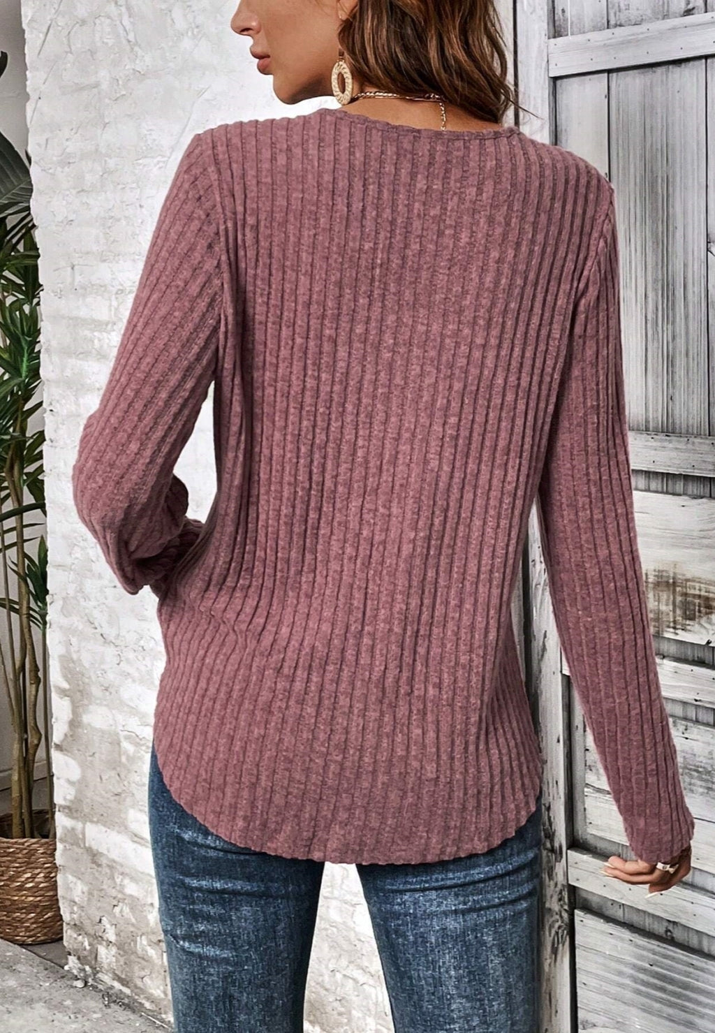 Lace Shoulder Detail Knit Sweater