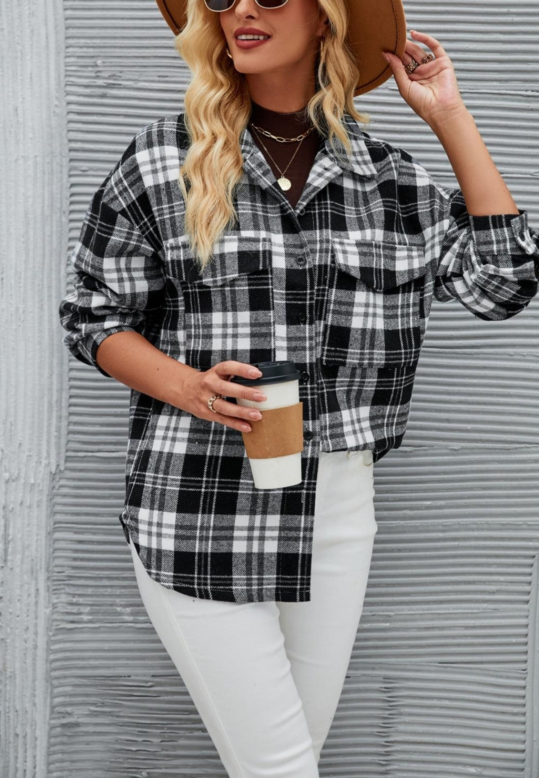 Classic Plaid Pattern Shacket
