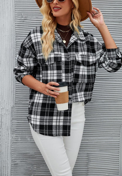 Classic Plaid Pattern Shacket