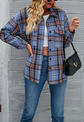 Chaqueta clásica con estampado de cuadros