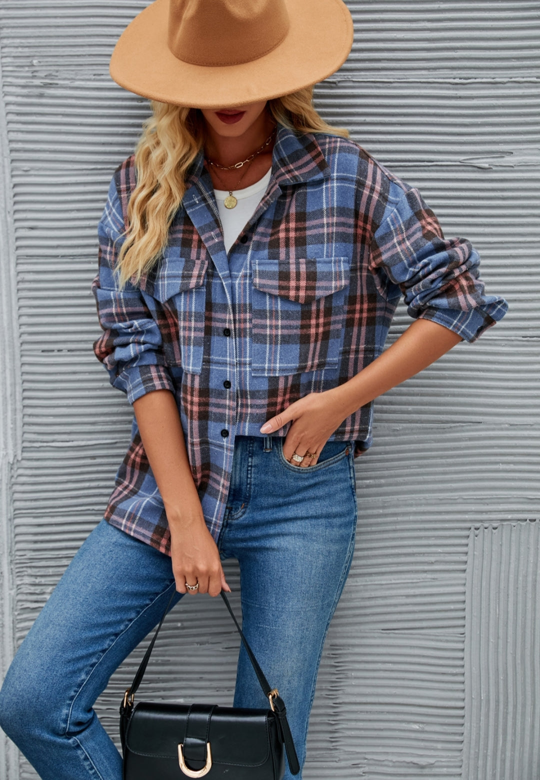 Classic Plaid Pattern Shacket