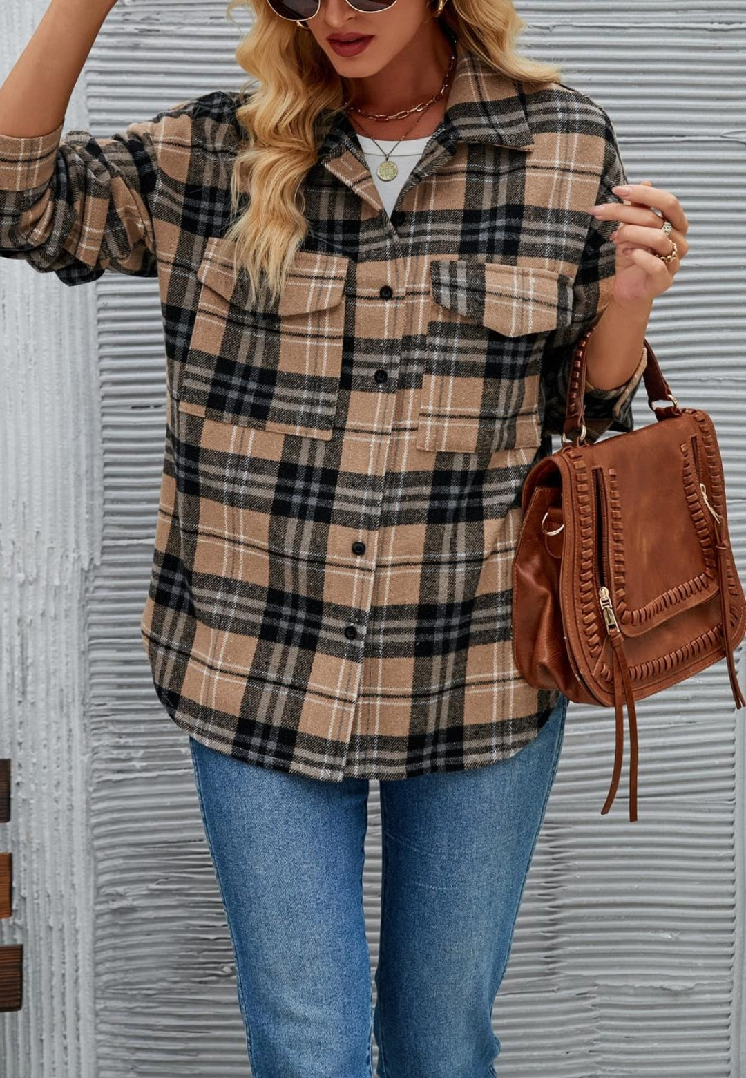 Classic Plaid Pattern Shacket