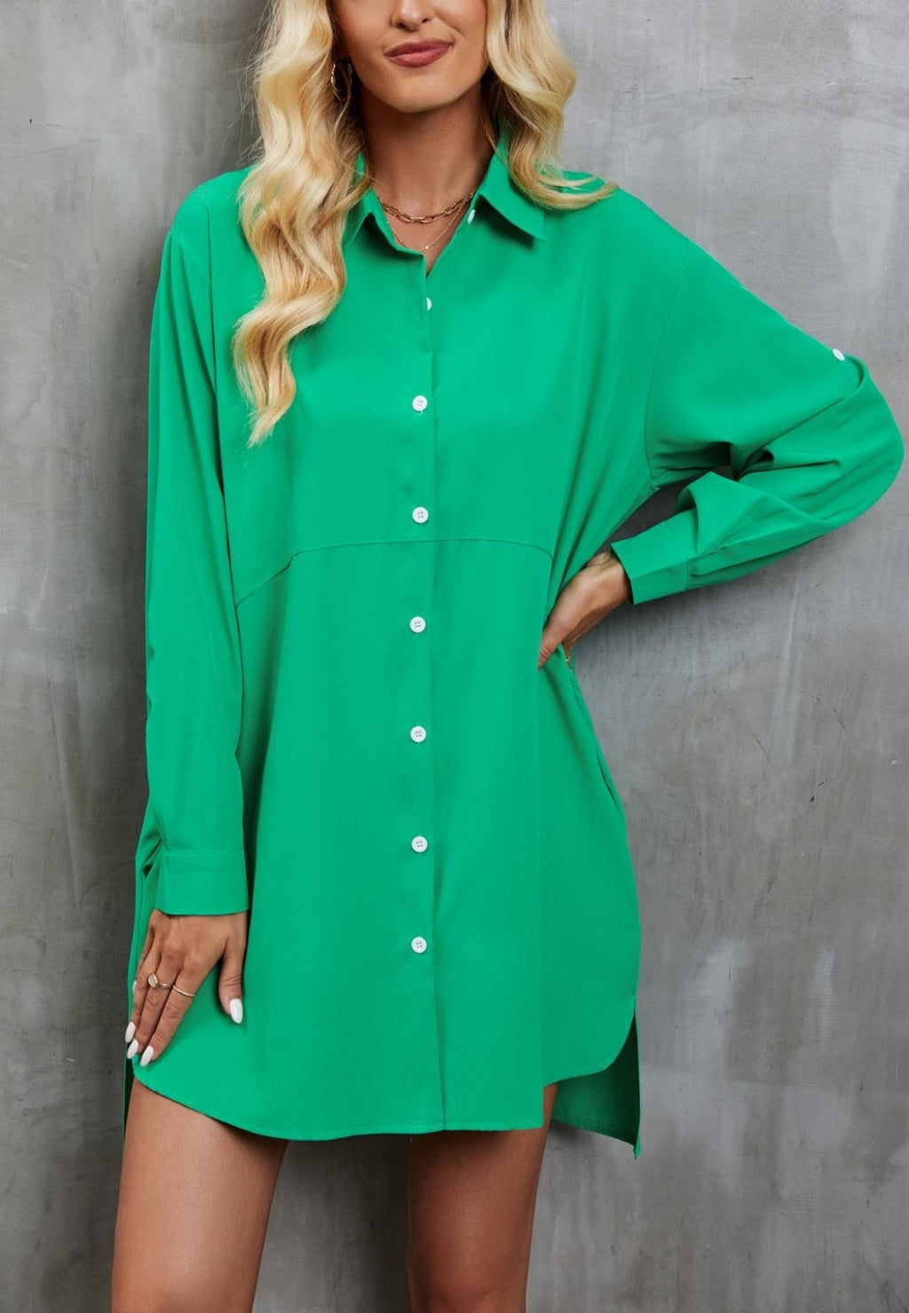 Vestido camisero con botones
