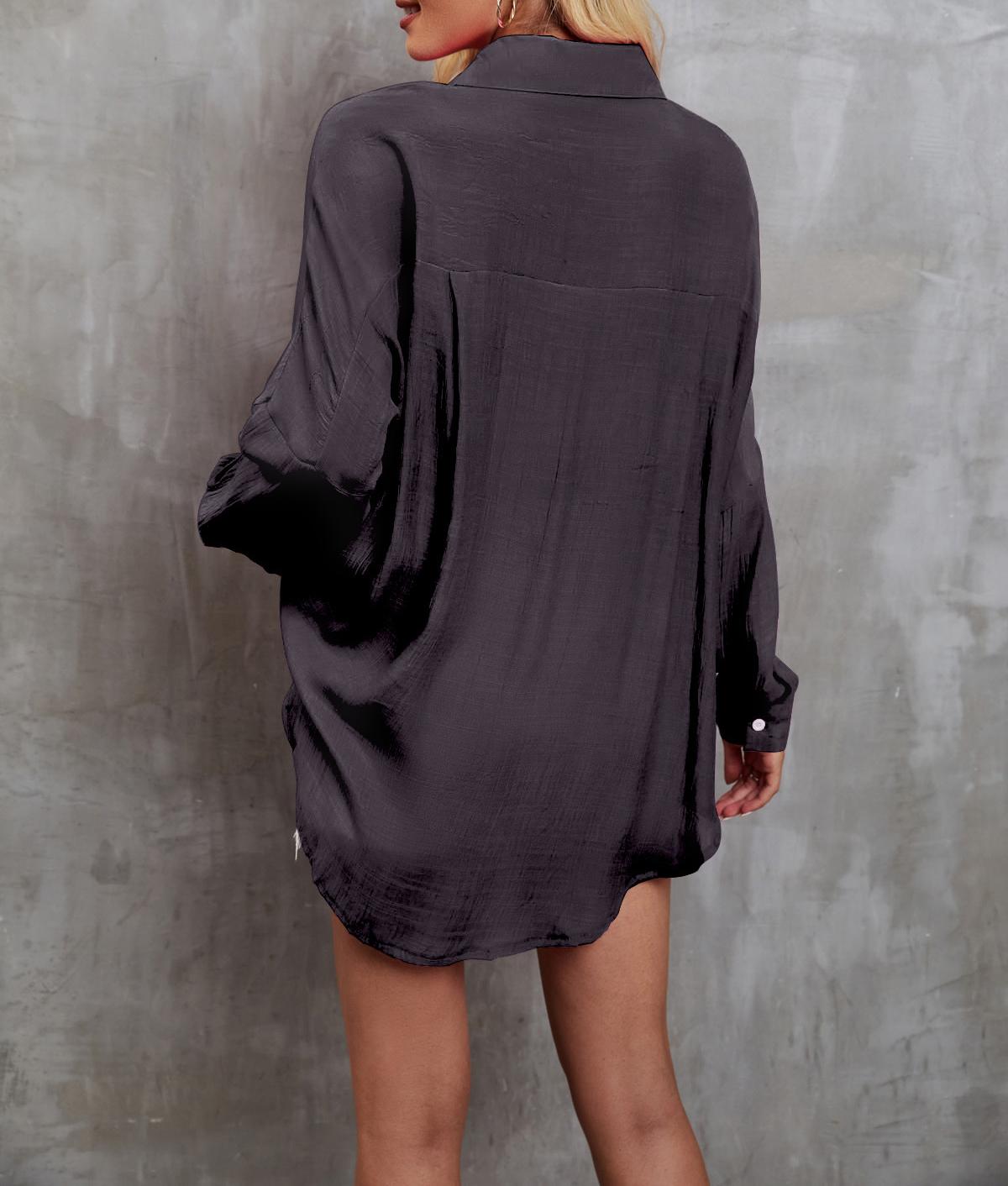 Pleated Detail Textured Shirt