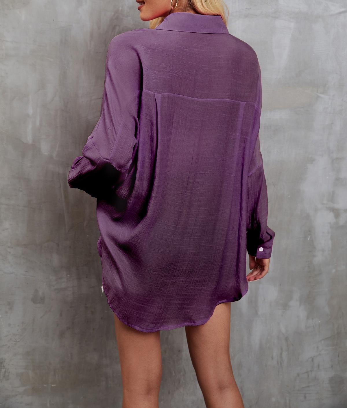 Pleated Detail Textured Shirt