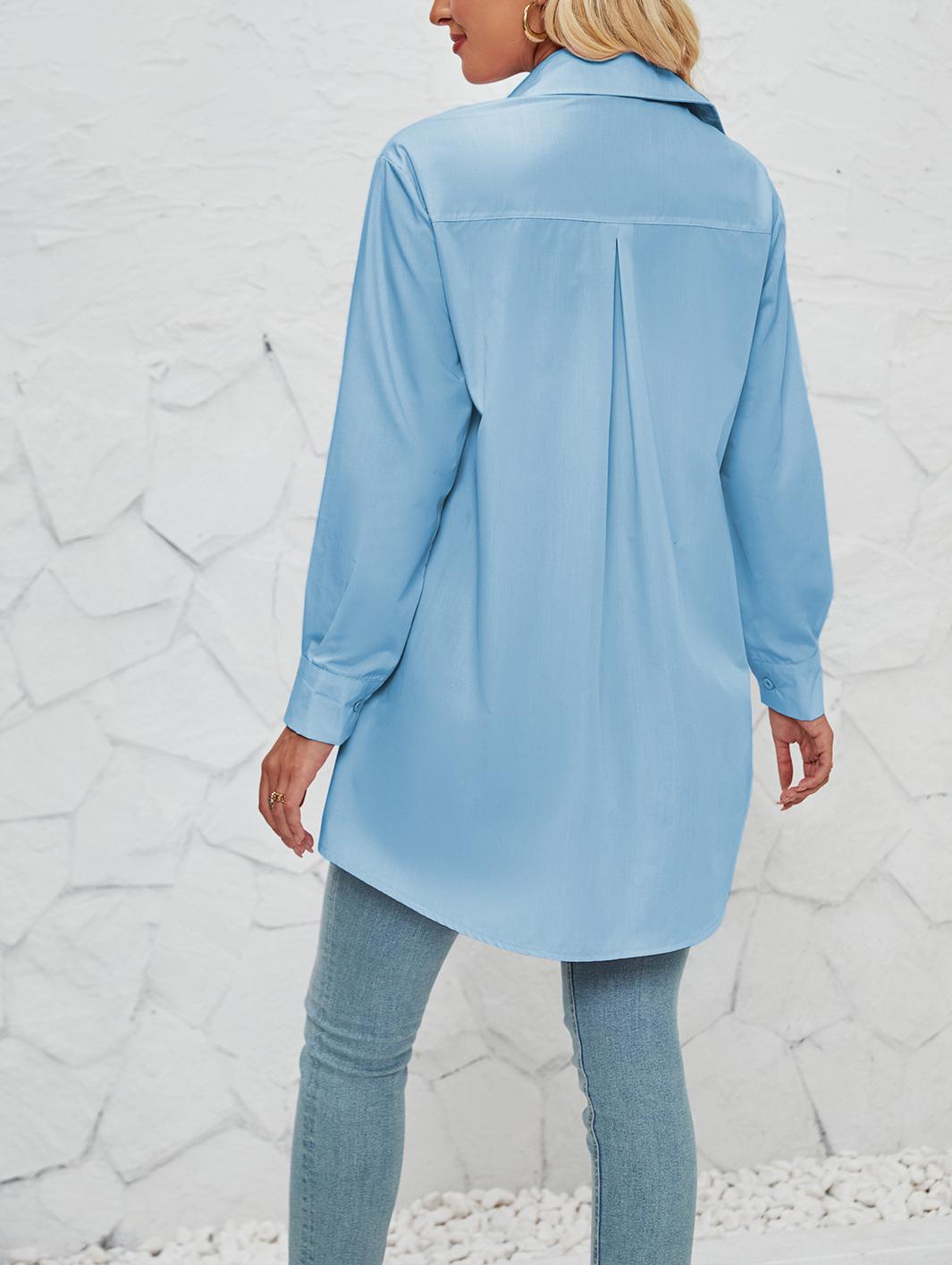 Camisa larga clásica con botones