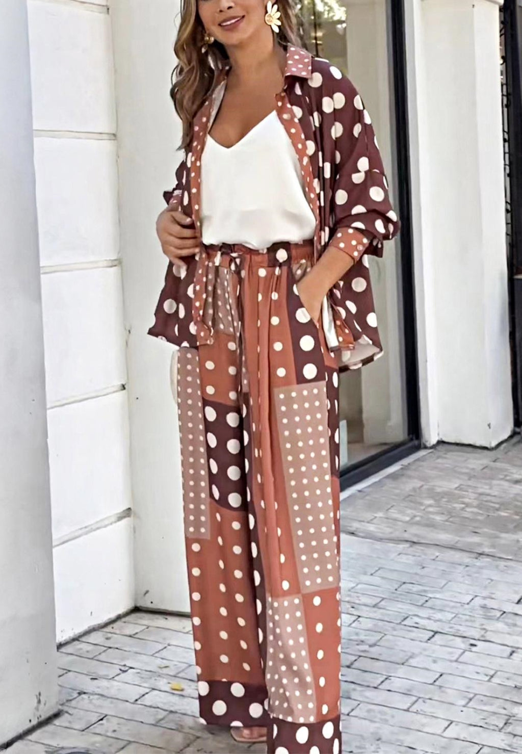 Estampado de lunares múltiples
