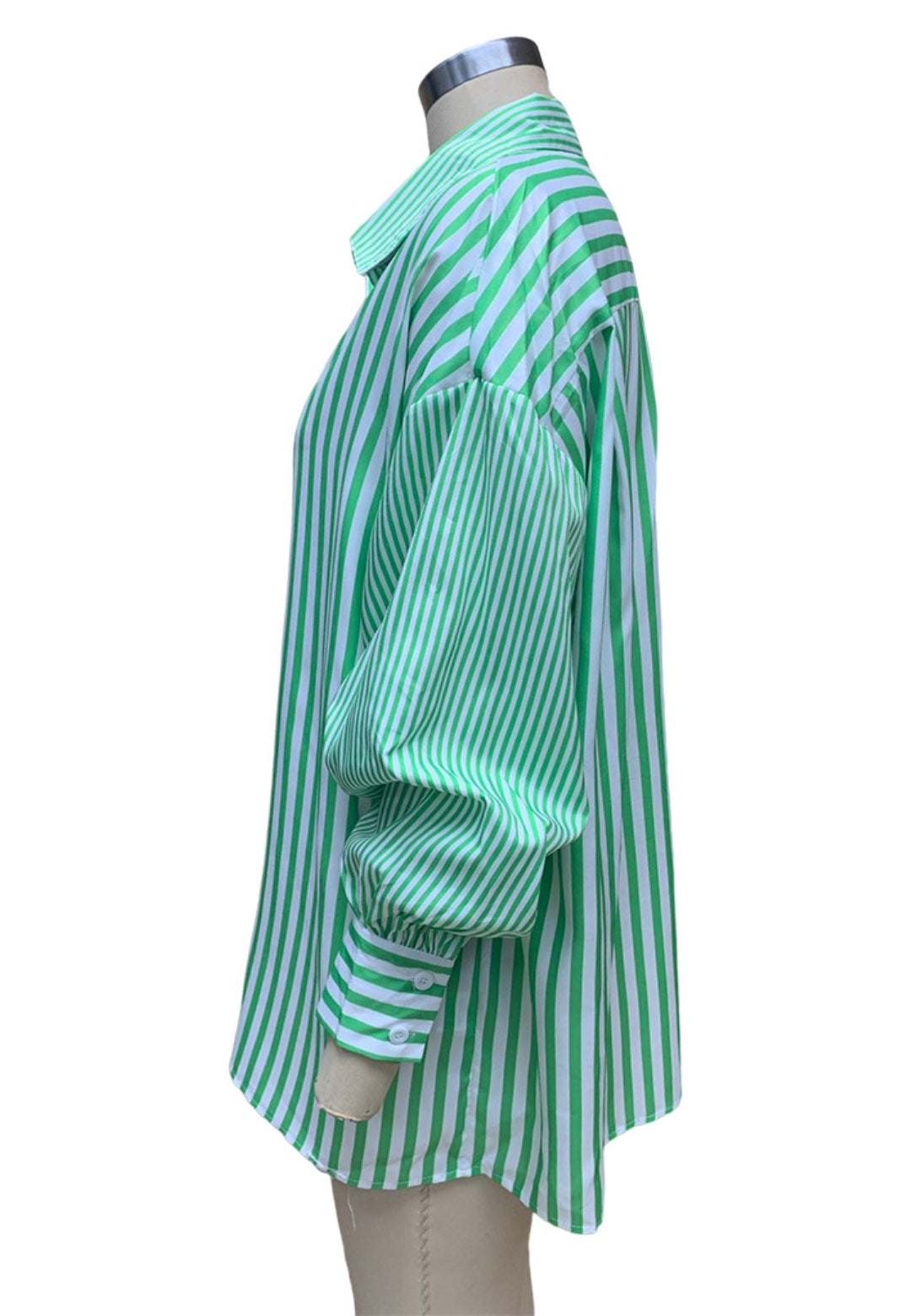 Camisa de manga tres cuartos con rayas múltiples