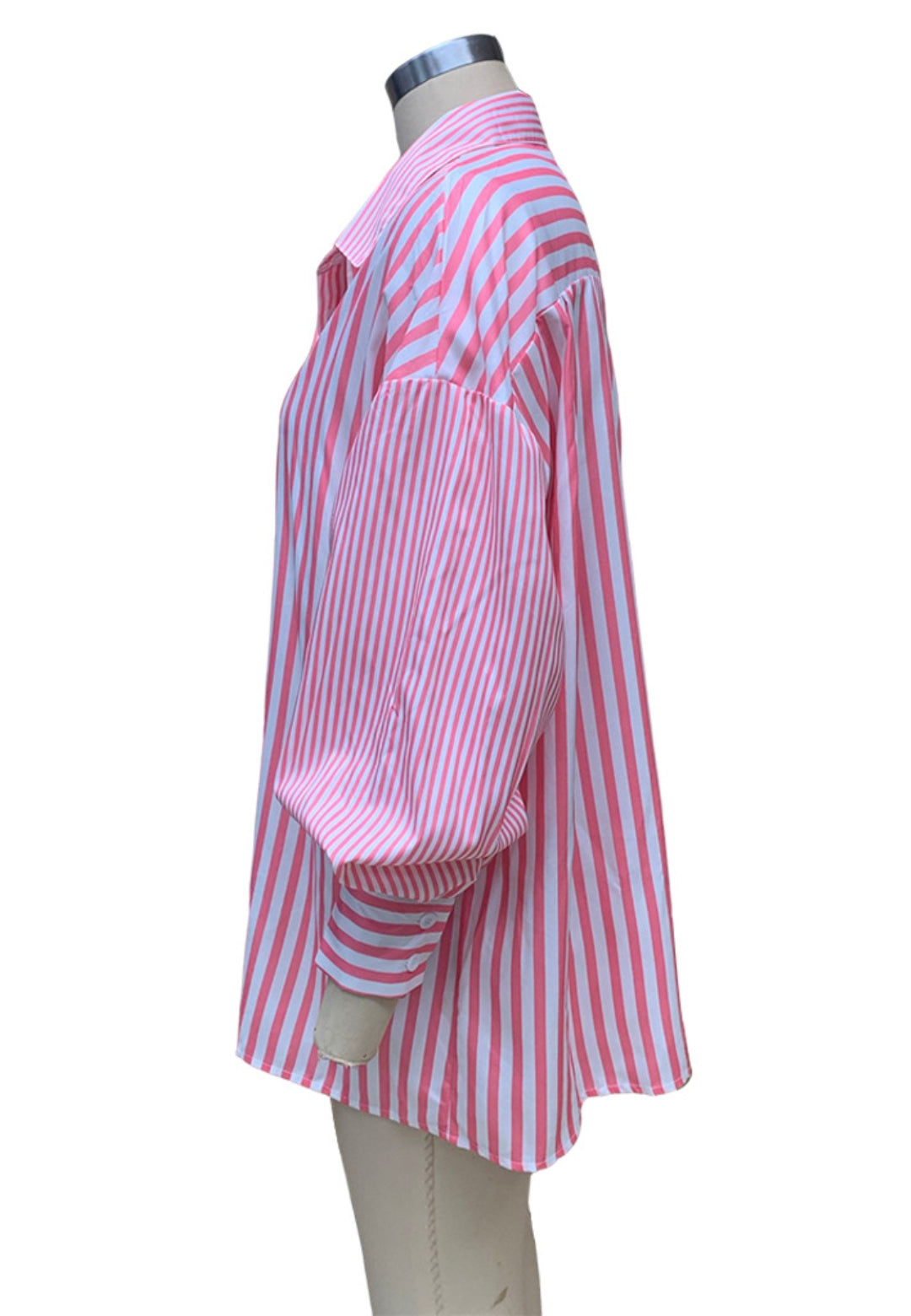 Camisa de manga tres cuartos con rayas múltiples