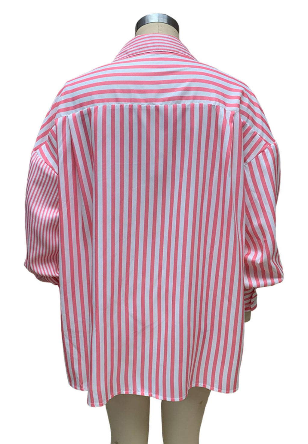 Camisa de manga tres cuartos con rayas múltiples